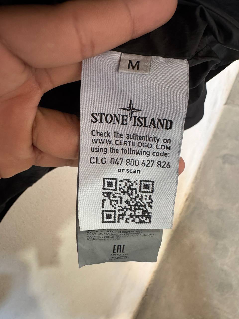 (M) Stone Island Garment Dyed Crinkle Reps NY